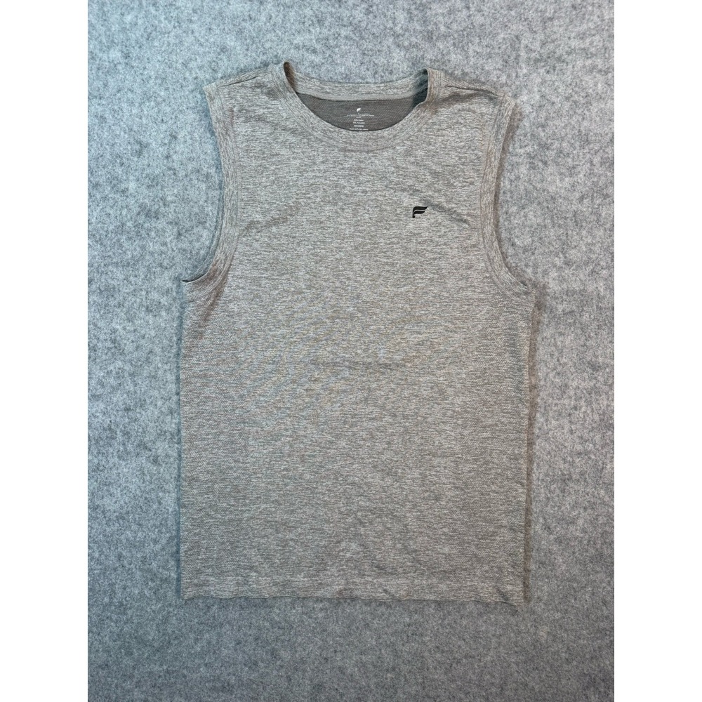 Fabletics Mens Gray Heathered Active Muscle Tank Top Small